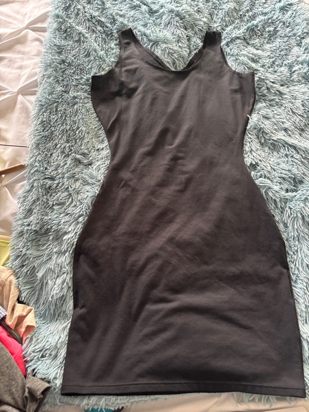 SPANX Black Mini Bodycon Dress